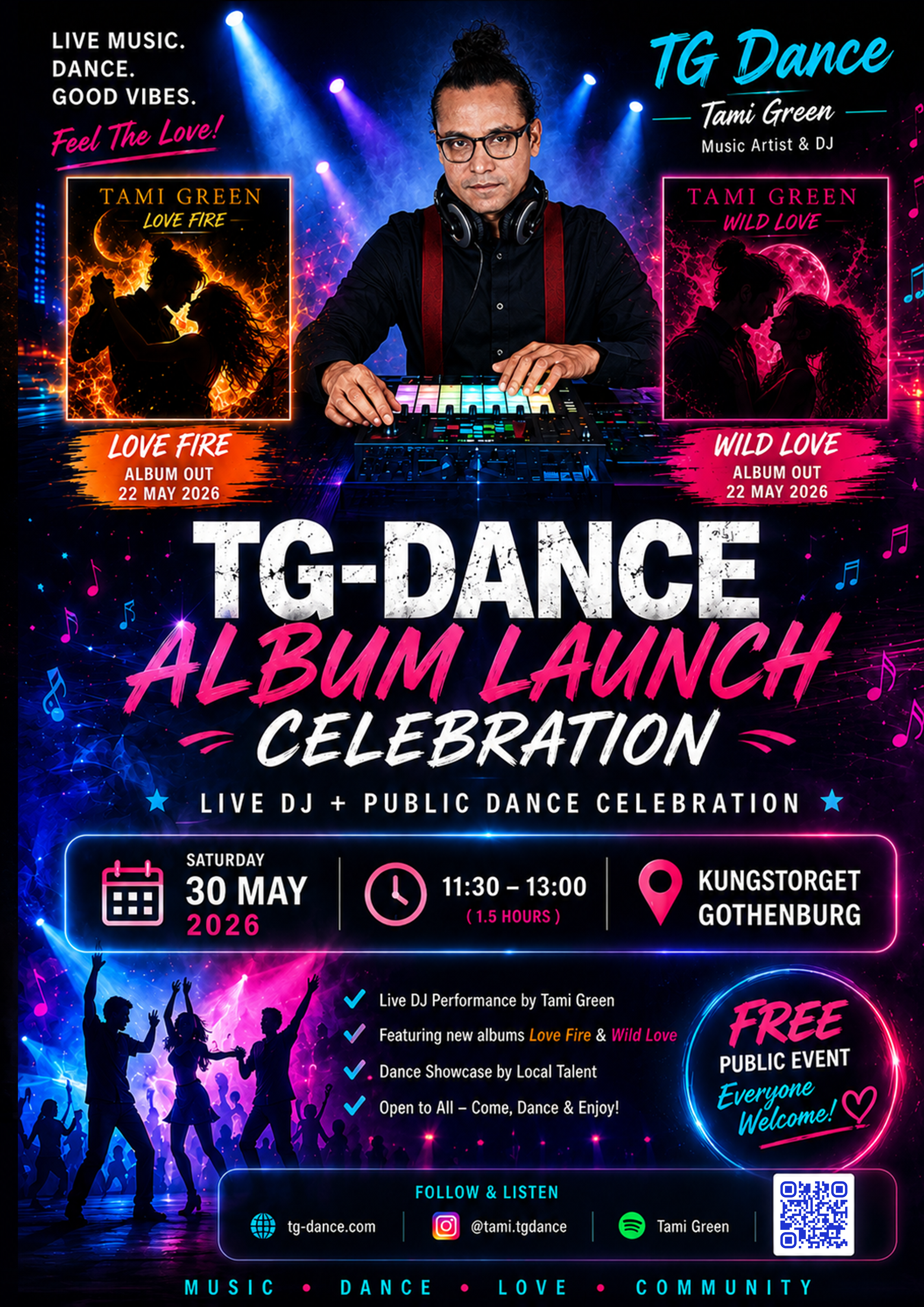 TG-Dance Album Launch Celebration Poster